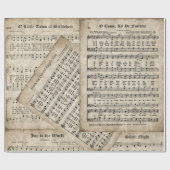 Festliche Weihnachtsblattübersicht Geschenkpapier (Flach)