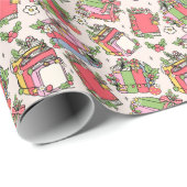 Festliche Weihnachtsbücher Geschenkpapier (Rolleneckpunkt)