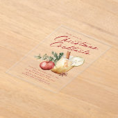 Festliche Weihnachtscocktails Feierabend Acryleinladungen (Ablage )