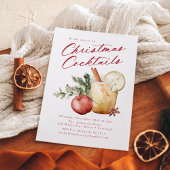 Festliche Weihnachtscocktails Feierabend Einladung