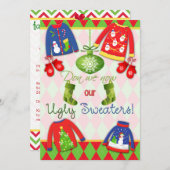 Festliche Weihnachtscreme-Party Einladung (Vorne/Hinten)