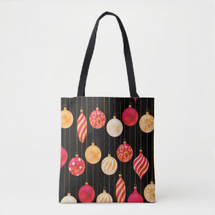 Festliche Weihnachtsdekorationen Muster Tasche