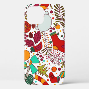 Festliche Weihnachtselemente Nahtloses Design Case-Mate iPhone Hülle