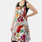 Festliche Weihnachtselemente Nahtloses Design Schürze (InSitu)