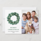 Festliche Weihnachtsfeier 4 FOTO Gruß Feiertagskarte (Vorderseite)