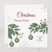 Festliche Weihnachtsfeier Ankündigung (Vorne/Hinten)