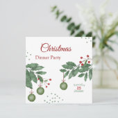 Festliche Weihnachtsfeier Ankündigung (Stehend Vorderseite)