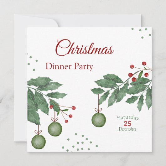 Festliche Weihnachtsfeier Ankündigung (Vorderseite)