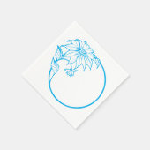 Festliche Weihnachtsfeier Blume Napkins Serviette (Ecke)