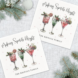 Festliche Weihnachtsfeier Cocktail Serviette