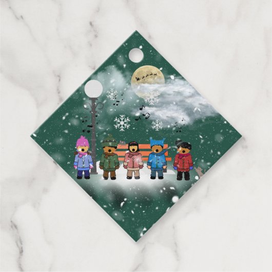 Festliche Weihnachtsfeier des Quintet Geschenkanhänger (Vorderseite)