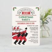 Festliche Weihnachtsfeier Einladung (Stehend Vorderseite)