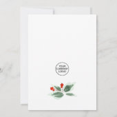 Festliche Weihnachtsfeier Einladung (Rückseite)