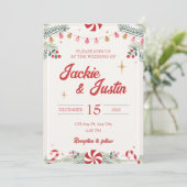 Festliche Weihnachtsfeier Einladung (Stehend Vorderseite)