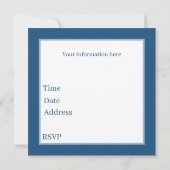 Festliche Weihnachtsfeier Einladung (Rückseite)