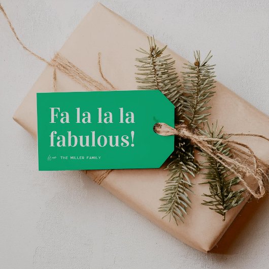 Festliche Weihnachtsfeier "Fa La La Fabulous" Geschenkanhänger