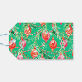 Festliche Weihnachtsfeier "Fa La La Fabulous" Geschenkanhänger (Rückseite Horizontal)