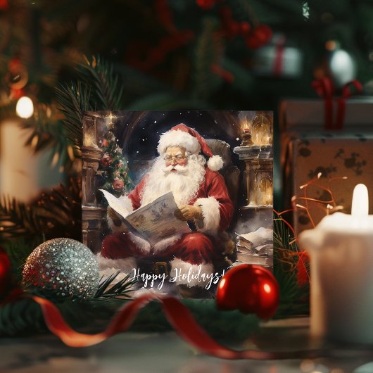 Festliche Weihnachtsfeier Feiertagskarte