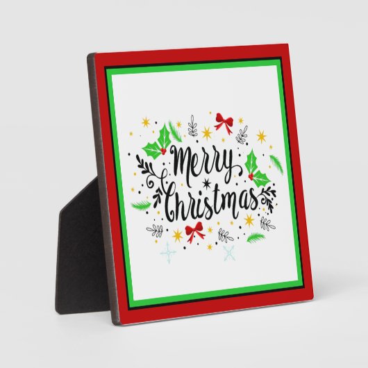 Festliche Weihnachtsfeier Fotoplatte (Vorderseite)