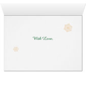 Festliche Weihnachtsfeier Holly Wreath mit Schneef (Innenansicht Horizontal (Unten))