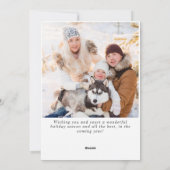 Festliche Weihnachtsfeier im Landhaus Feiertagskarte (Rückseite)