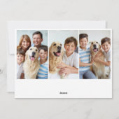 Festliche Weihnachtsfeier im Landhaus Feiertagskarte (Rückseite)