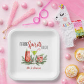 Festliche Weihnachtsfeier 'Making Spirits Bright' Pappteller (Party)