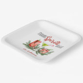 Festliche Weihnachtsfeier 'Making Spirits Bright' Pappteller (Gewinkelt)