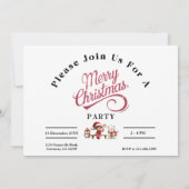 Festliche Weihnachtsfeier mit Elf, Einladung von P (Rückseite)