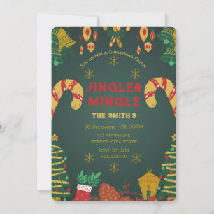 Festliche Weihnachtsfeier Party Einladung Festlich