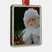 Festliche Weihnachtsfeier Silbernes Ornament (Rechts)