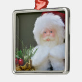 Festliche Weihnachtsfeier Silbernes Ornament (Links)