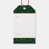 Festliche Weihnachtsfeier Weihnachtsfeiertag Geschenkanhänger (Rückseite)