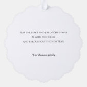 Festliche Weihnachtsfeiern Ornament Karte (Rückseite)