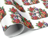 Festliche Weihnachtsfeiertage Geschenkpapier (Rolleneckpunkt)