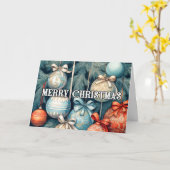 Festliche Weihnachtsfeiertage Karte (Gelbe Blume)