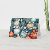 Festliche Weihnachtsfeiertage Karte (Vorderseite)