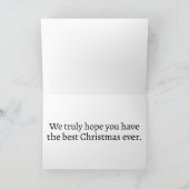 Festliche Weihnachtsfeiertage Ornamente Karte (Innenseite)