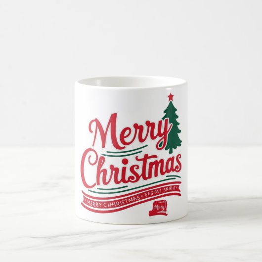 Festliche Weihnachtsfeiertage Tasse für den Feiert (Mittel)