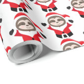 Festliche Weihnachtsflossen Wrapping Paper Geschenkpapier (Rolleneckpunkt)