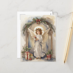 Festliche Weihnachtsgebirge Angeln Urlaub Feiertagspostkarte