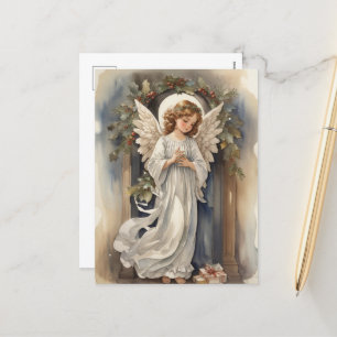 Festliche Weihnachtsgebirge Angeln Urlaub Feiertagspostkarte