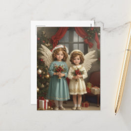 Festliche Weihnachtsgebirge Angeln Urlaub Feiertagspostkarte