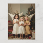 Festliche Weihnachtsgebirge Angeln Urlaub Feiertagspostkarte (Vorderseite)