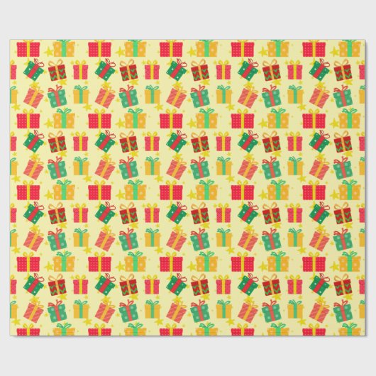 Festliche Weihnachtsgeschenke Geschenkpapier (Flach)