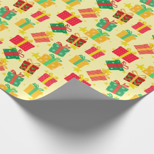 Festliche Weihnachtsgeschenke Geschenkpapier (Ecke)