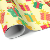 Festliche Weihnachtsgeschenke Geschenkpapier (Rolleneckpunkt)