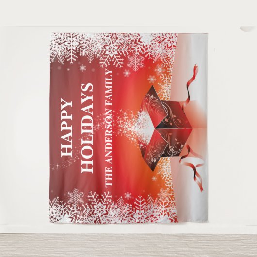 Festliche Weihnachtsgeschenke Überraschungsgeschen Wandteppich (Vorderseite)