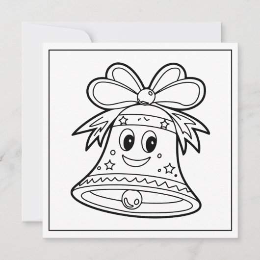 Festliche Weihnachtsglocke Feiertagskarte (Vorderseite)