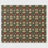 Festliche Weihnachtsglocken Geschenkpapier (Flach)